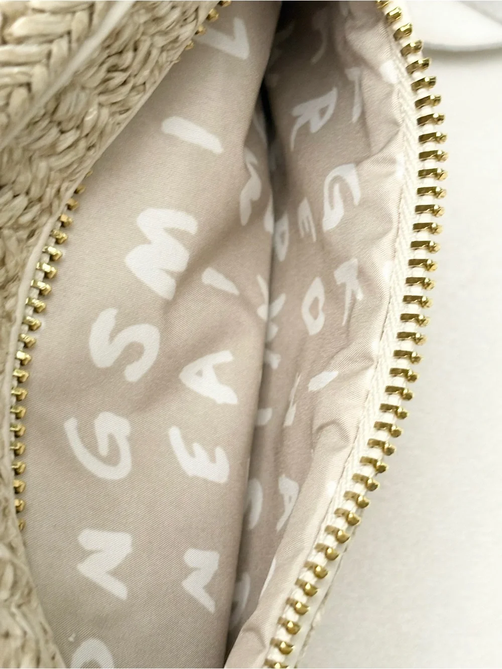 AIMEE KESTENBERG Berlin Leather Crossbody Bag In Straw W/vanilla
